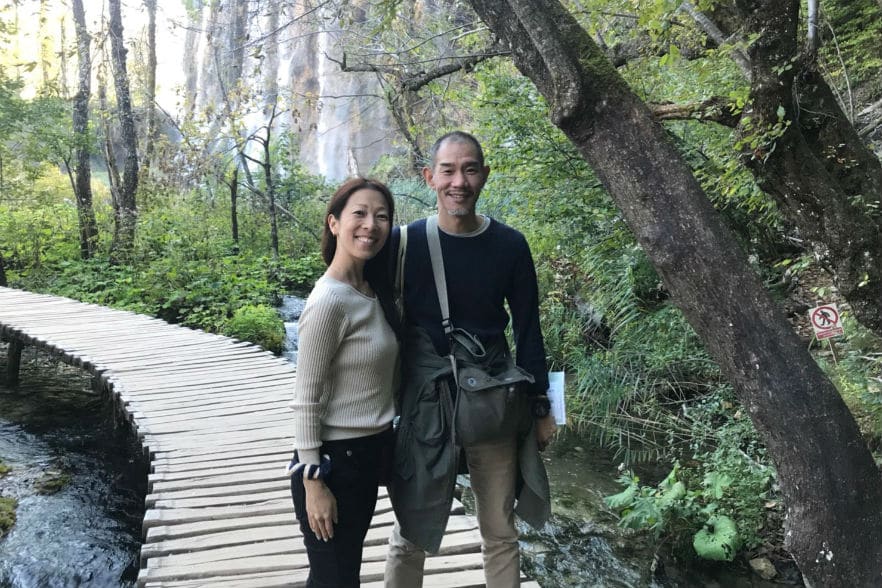 森の中を歩きました