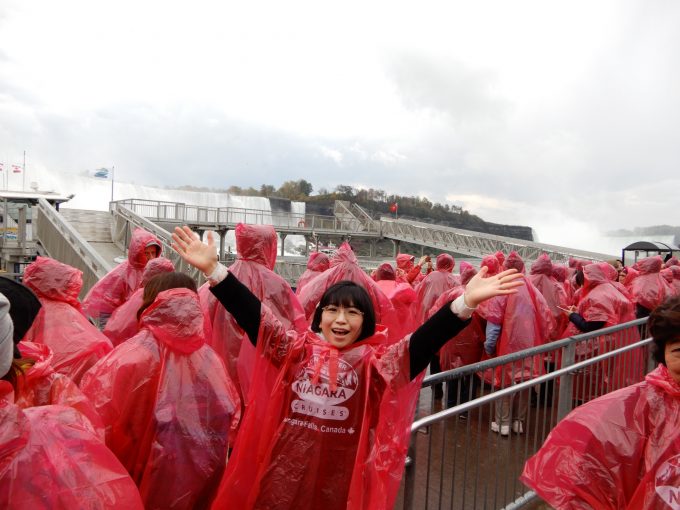 ナイアガラの滝クルーズ　乗る前