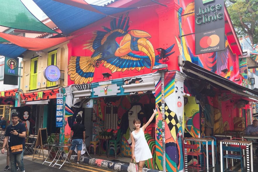 街中のフォトスポットで