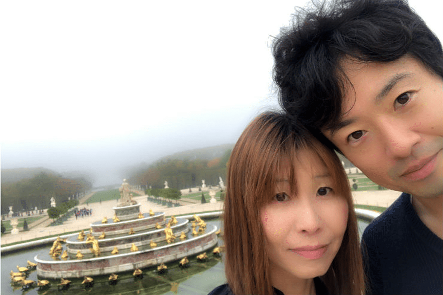 ヴェルサイユ宮殿にて