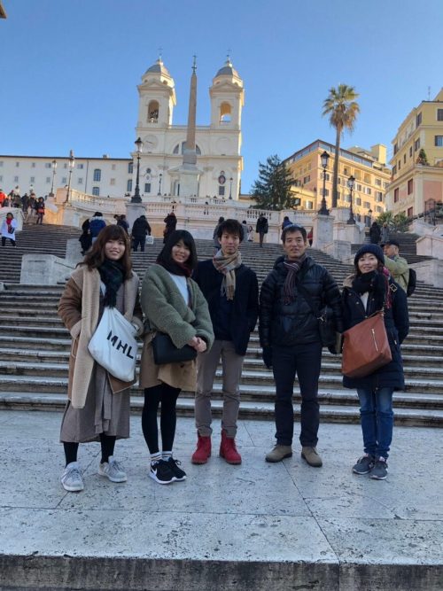 スペイン広場にて