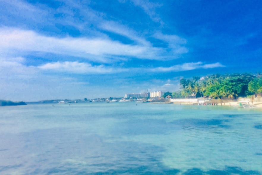 ホテルビーチから見た景色