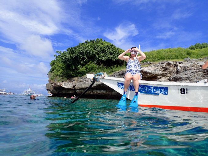 サンゴ礁が美しいペスカドール島