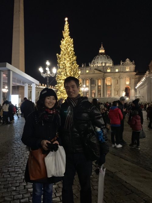 サン・ピエトロ広場のクリスマスツリー