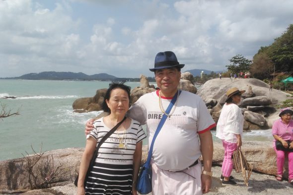 夫婦ともども初のサムイ島