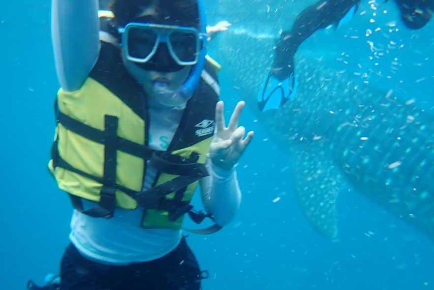 ジンベイザメとパシャリ