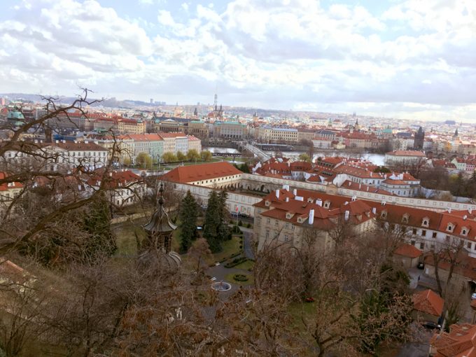 「プラハ城」からの景色