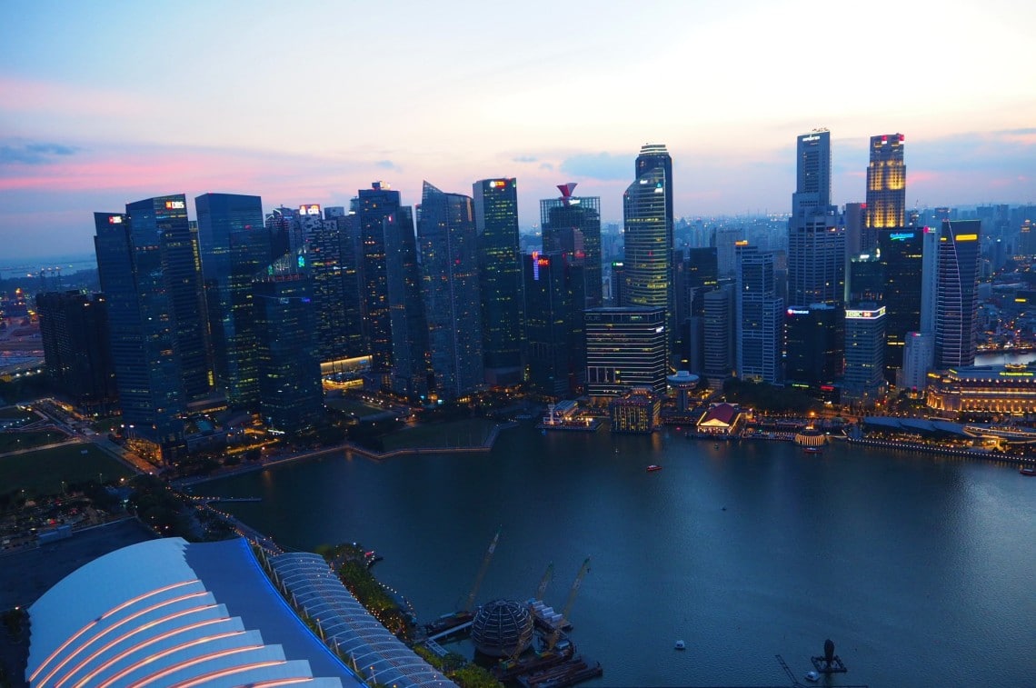 シンガポールの夜景