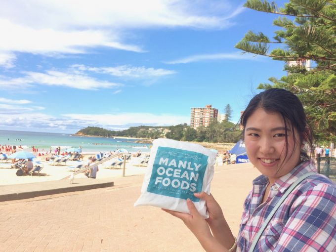 マンリービーチにて