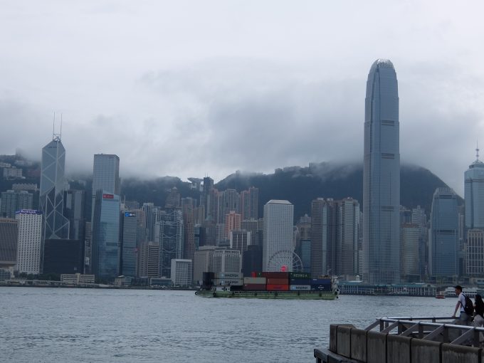 香港島の方面の景色