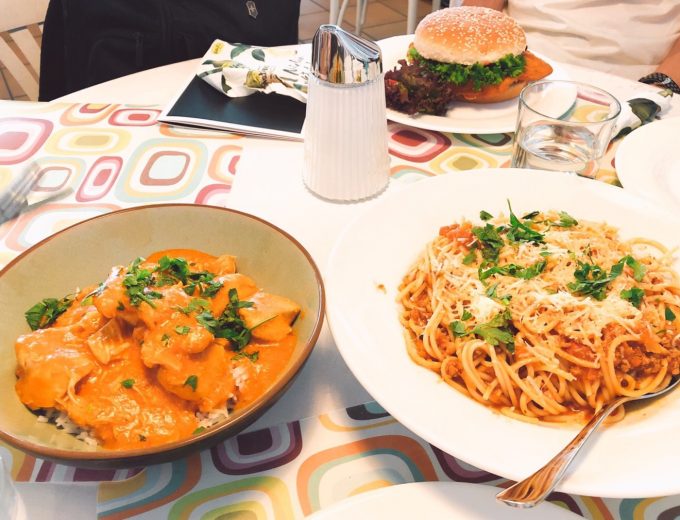 ウィーン工科大学の学食でランチ