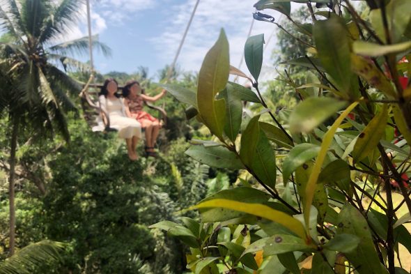 ウブドでブランコ