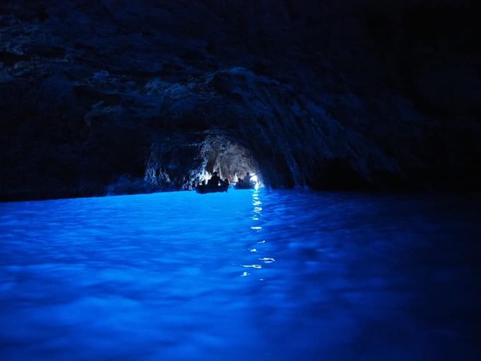 念願の青の洞窟！本当に綺麗でした
