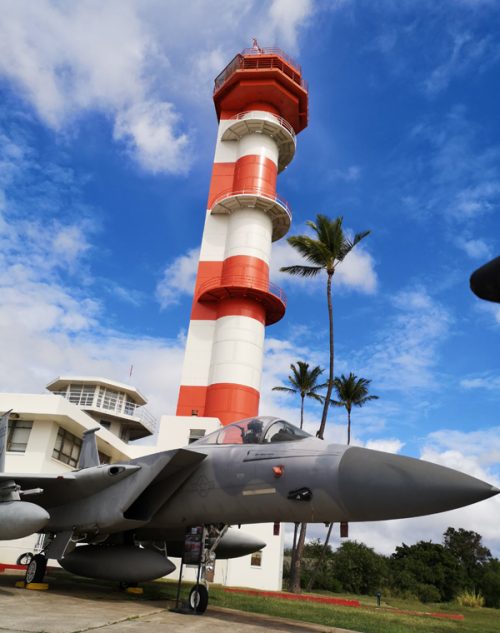 格納庫から出されていた戦闘機