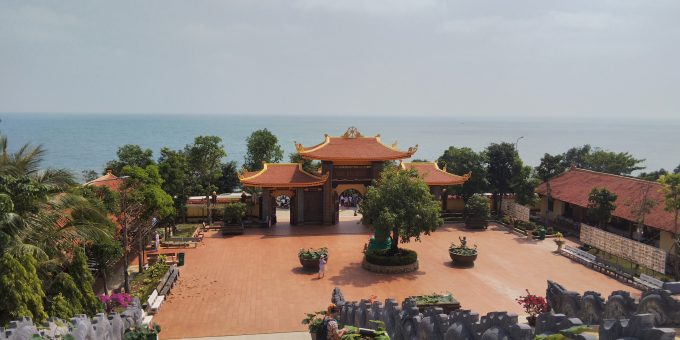 高台にあるお寺 Ho Quoc Temple