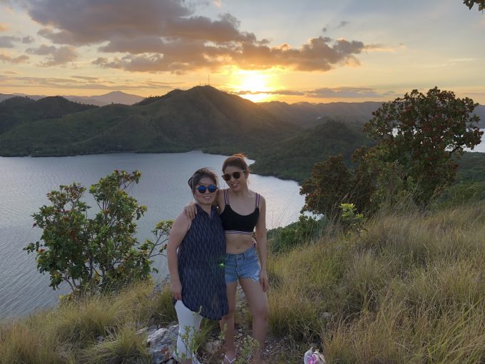 Mount talisayからの綺麗な夕日に感動！