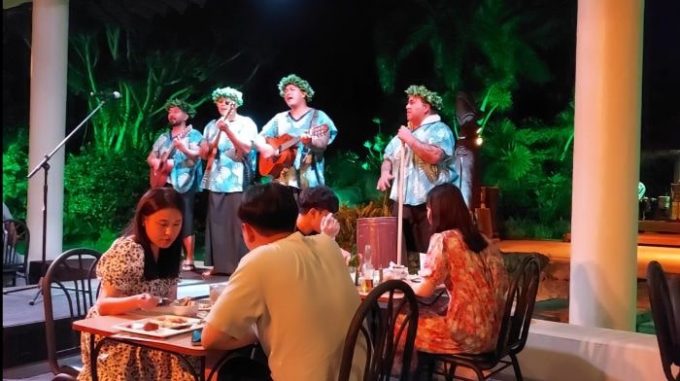 フィッシュアイランドパークのポリネシアンショー