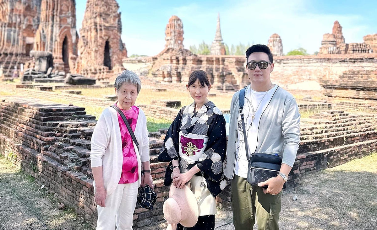 お着物でアユタヤ遺跡へ