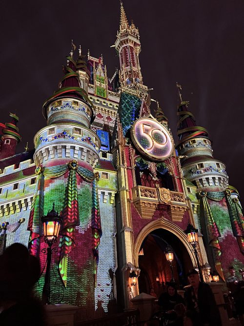 シンデレラ城のプロジェクションマッピング