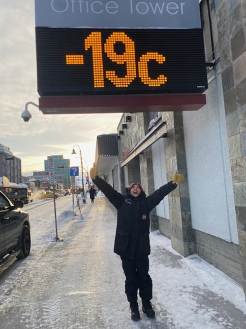 もちろん氷点下の世界!