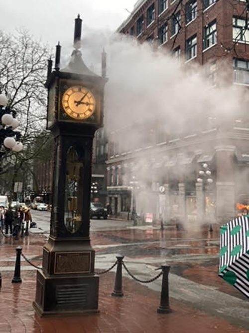 バンクーバーの名所、蒸気時計