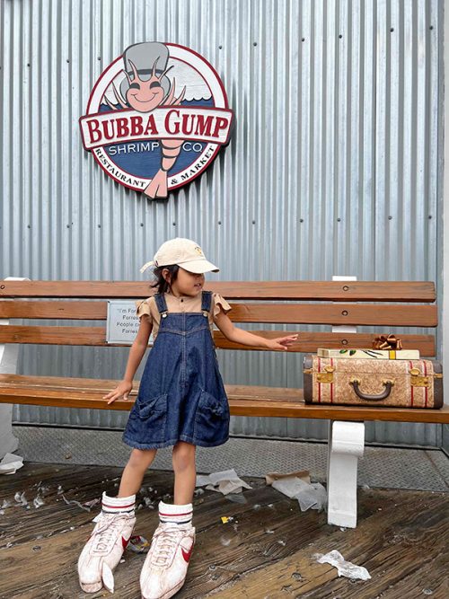 フォレスト・ガンプのポーズ!