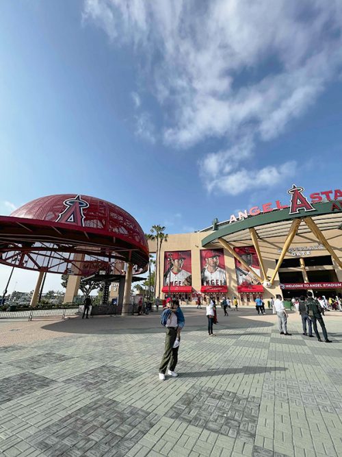エンゼル・スタジアム・オブ・アナハイムにて