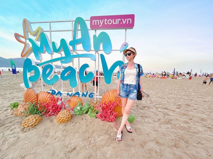 ホテルの目の前のビーチ