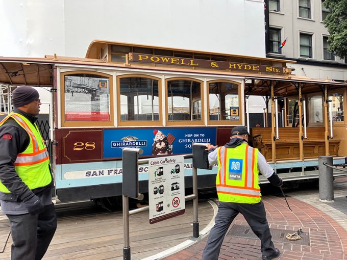 サンフランシスコ名物のケーブルカー