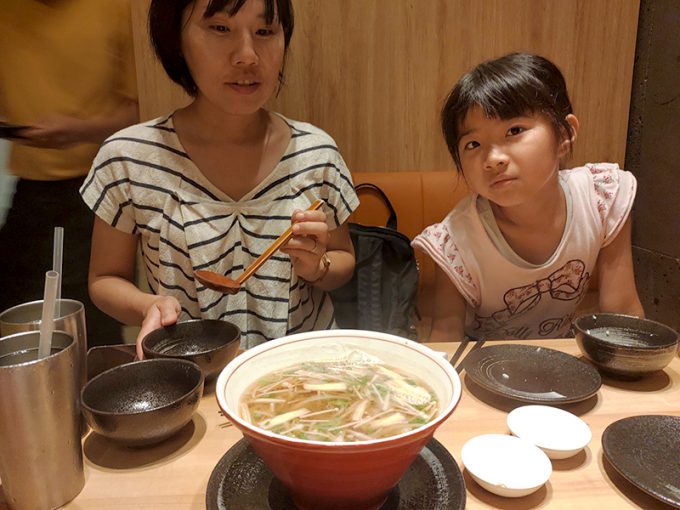 大きな味噌スープ