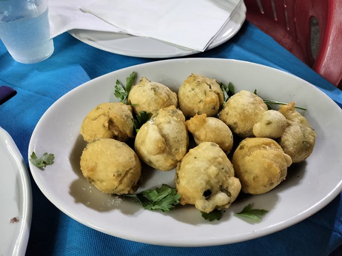 生海苔のゼッポリーニ