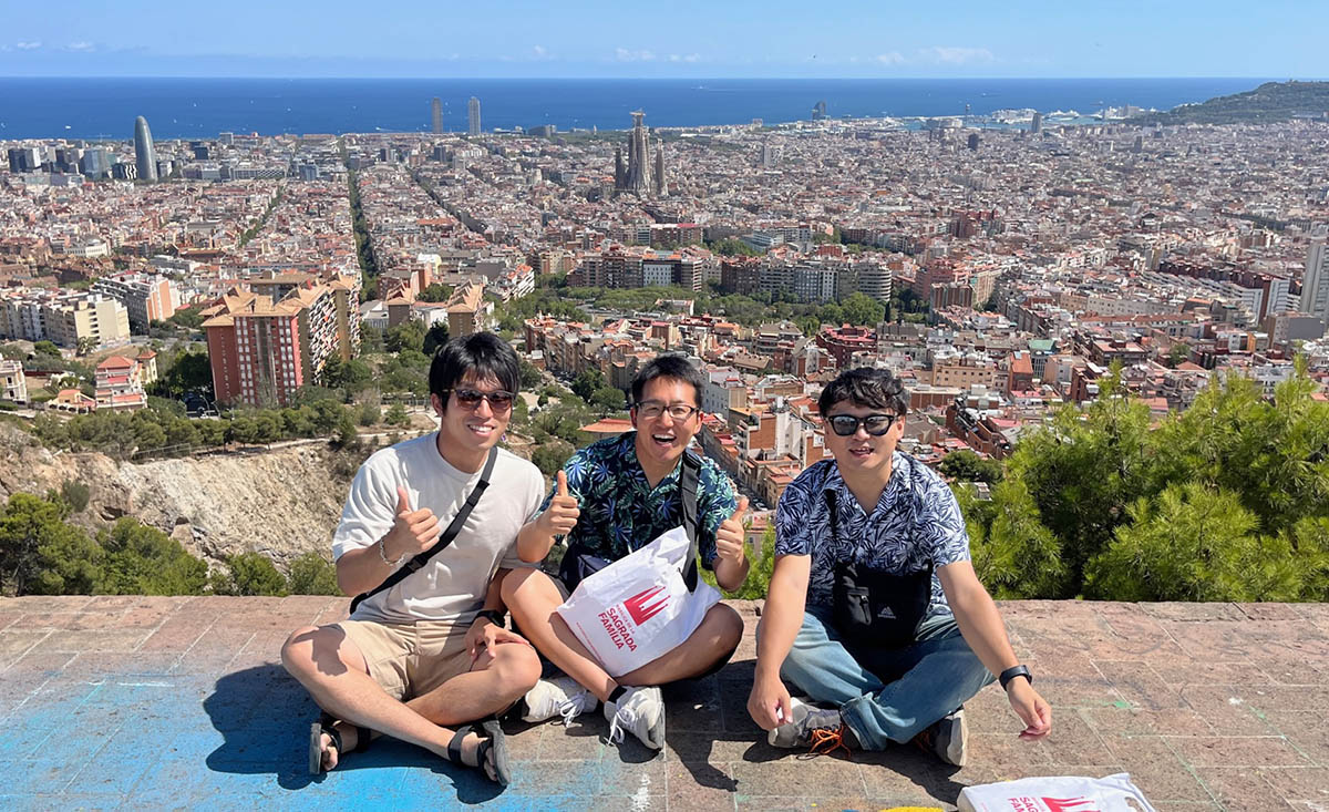 バルセロナの展望台にて