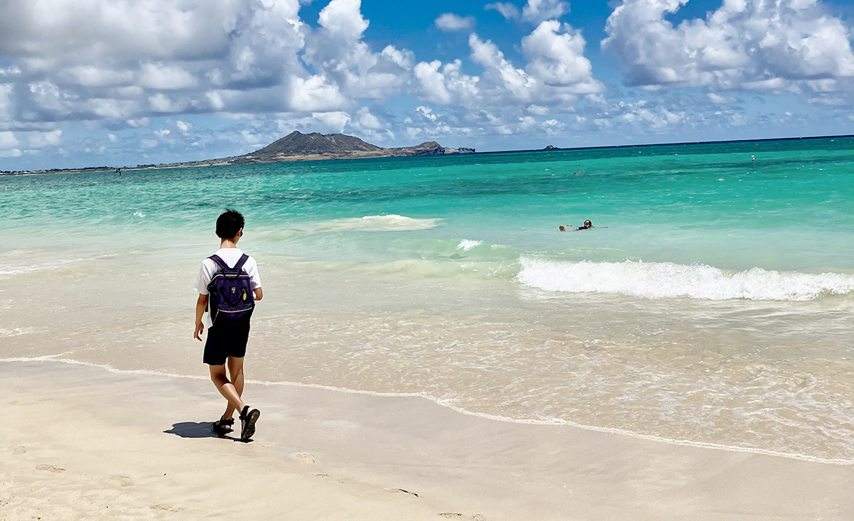 人が少なく静かで美しいカイルアビーチ