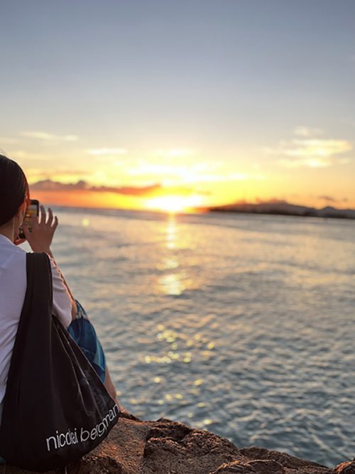 マジックアイランドの夕日