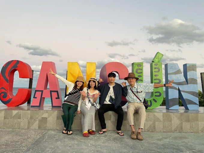 空港からカンクンサインへ直行