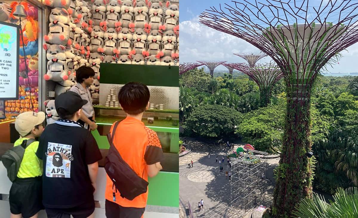 USS（左）ガーデンズ・バイ・ザ・ベイ（右）