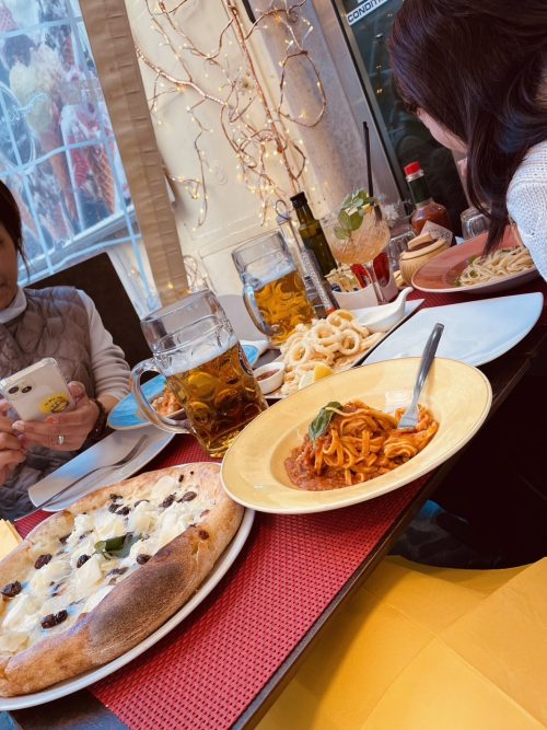 滞在最後の食事