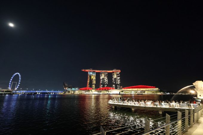 マーリーナベイサンズ夜景