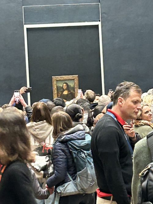 モナリザの前は大混雑