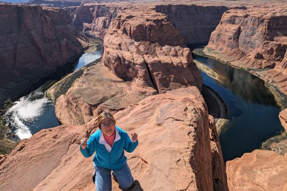 高所恐怖症ですが、ホースシューベンドで最高の1枚を撮影できました！