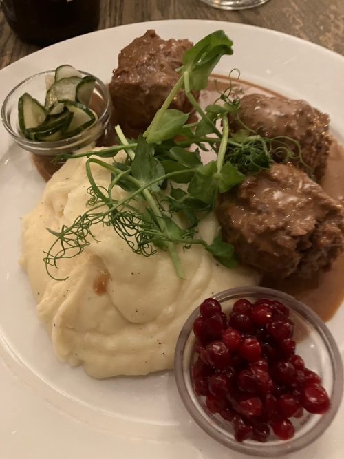 ガムラスタン地区のレストランで食べたお料理