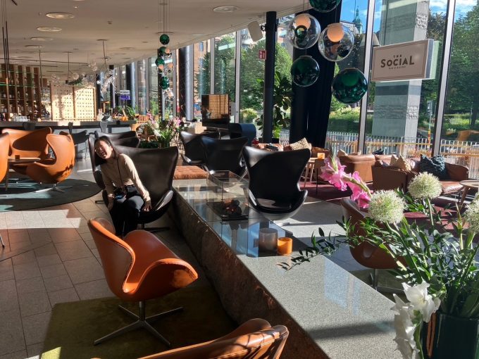 宿泊した「クラリオン ホテル サイン」ロビー