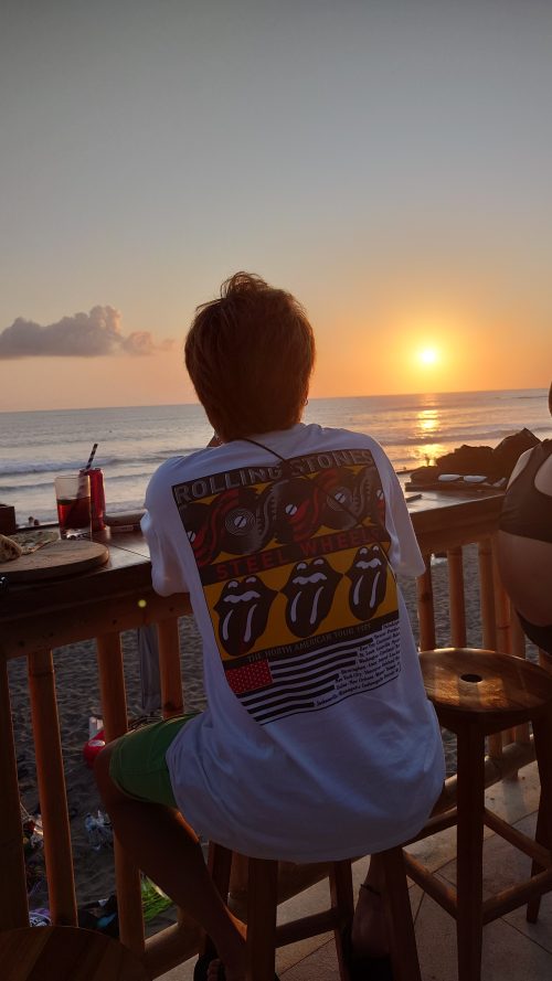 フィズビーチクラブからのサンセット