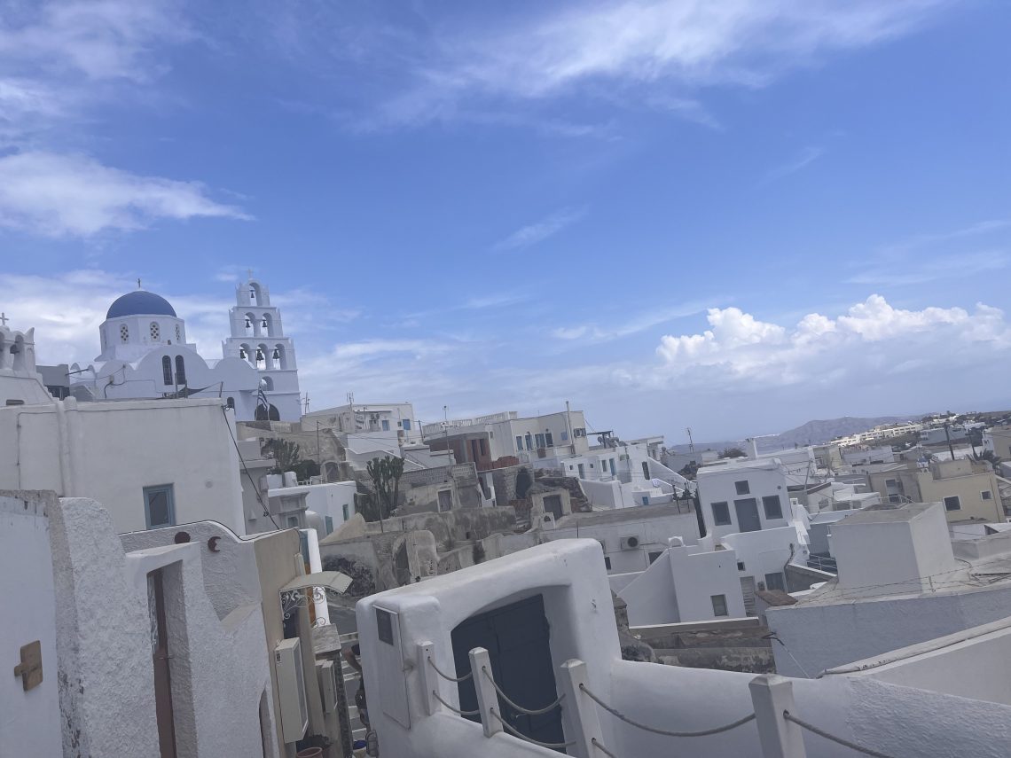 サントリーニ島の景色