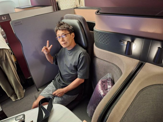 カタール航空Q-suiteの個室の様子