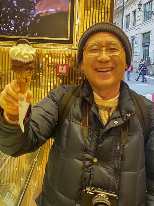 観光の途中で食べたアイスクリーム