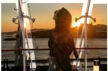 豪華客船の中を探検♪