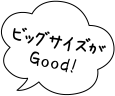 ビッグサイズがGood!