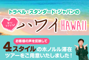 4スタイルから選べるハワイツアー