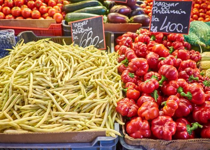 新鮮な野菜も豊富なハンガリー